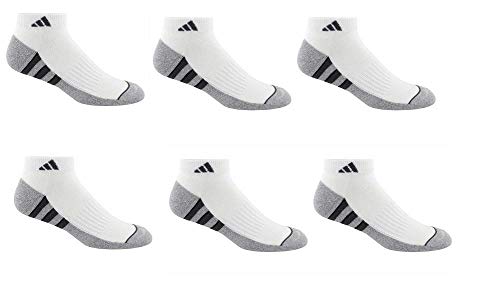 adidas Men’s Climalite Low Cut Sock 6-pair (White – Gray)