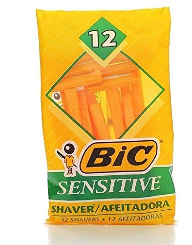 Bic Shaver Sensitive 12 Count (Pack of 3)