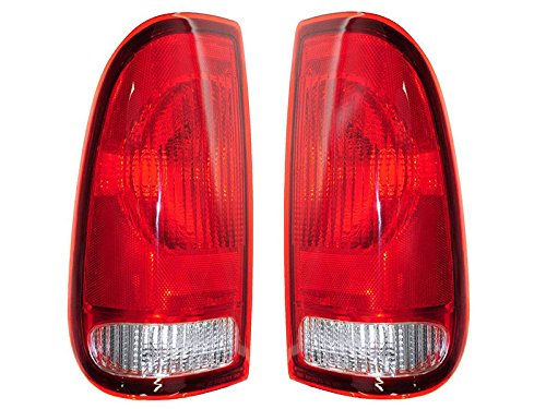Rareelectrical NEW TAIL LIGHT PAIR COMPATIBLE WITH FORD F250 F350 SUPER DUTY 99-07 FO2801117 F85Z 13404 CA F85Z13405CA F85Z-13405-CA F85Z13404CA F85Z-13404-CA FO2800117 F85Z 13405 CA