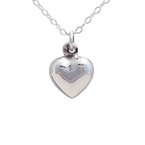 Beloved Child Goods Sterling Silver Heart on Sterling Silver Chain for Babies (12″) and Toddlers & Girls (14″) Makes a Wonderful Gift for a Baby Shower, Birthday, Valentines Day (12)