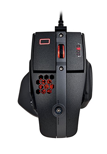 Tt eSPORTS Level 10 M Advanced Ergonomic Laser Gaming Mouse with 3-Zone RGB Illumination, 6 Programmable Buttons, 16000 DPI Sensor, Omron Switch, Graphical Configuration Interface