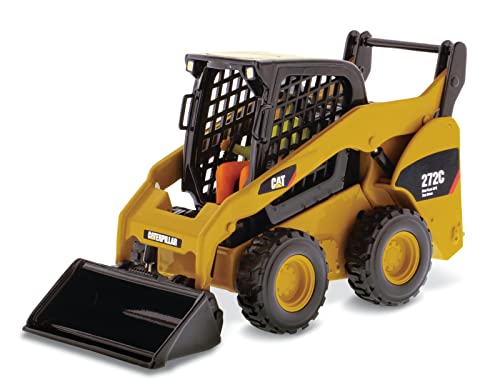 1:32 Caterpillar 272C Skid Steer Loader – Core Classics Series by Diecast Masters – 85167C (Comes with Pallet Fork and Grapple Bucket Attachment)