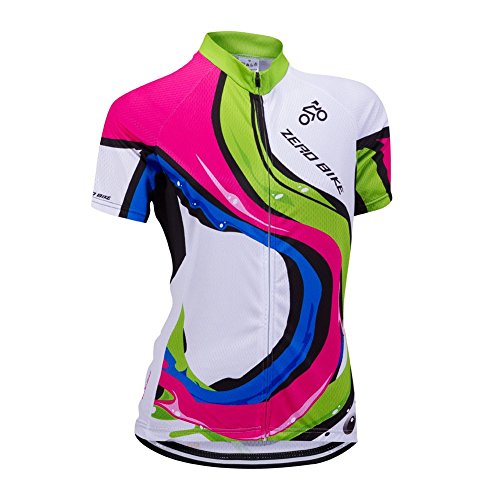 Women’s Short Sleeve Cycling Jersey Jacket Cycling Shirt Quick Dry Breathable Mountain Clothing Bike Top X-Large