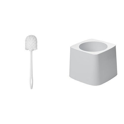 Rubbermaid Commercial Toilet Bowl Brush WITH Base Holder (FG631000WHT and FG631100WHT)