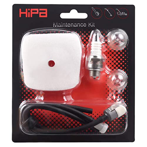 Hipa 1 Pack Air Filter for Mantis Tiller/Cultivator 7222 7222E 7222M 7225 7230 7240 7920 7924 Primer Bulb Repower Kit
