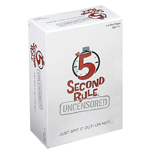 5 Second Rule Uncensored – Just Spit it Out. Or Not – Quick Thinking Party Game – Adult Humor – Ages 17+