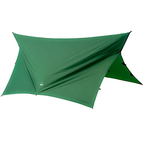 Go Outfitters Apex Camping Shelter/Hammock Tarp, Forest Green