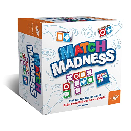 FoxMind Games: Match Madness, A Pattern Matching Puzzle Game, Think Fast to Make the Match, Develop Rapid Problem-Solving Abilities, Fine Motor Skills, Play with up to 4 Players, For Ages 7 and up