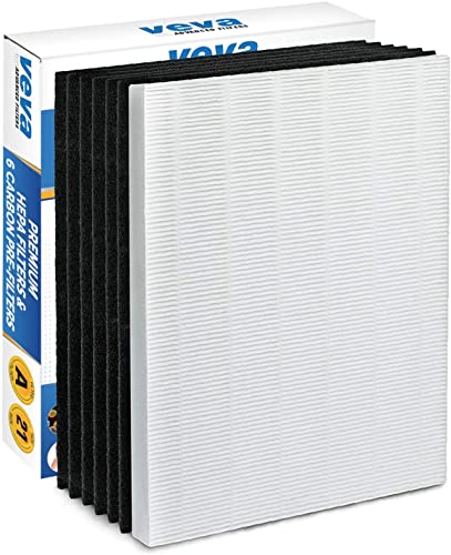 Filter Replacement Compatible with Air Purifier, with 8 Carbon Pre-Filters