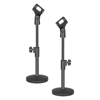 Neewer – Stable Desktop Microphone Stand with Black Iron Base, Microphone Clip and 5/8″ Male to 3/8″ Female Screw for Blue Yeti Snowball Spark and Other Microphones | The Storepaperoomates Retail Market - Fast Affordable Shopping