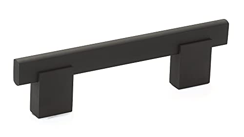 Richelieu Hardware BP905096900 Madison Collection 3-25/32 in (96 mm) Center-to-Center, Contemporary Cabinet Pull, Matte Black