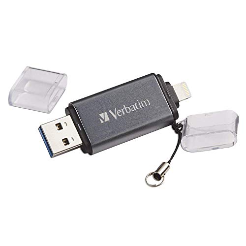 Verbatim 16GB Store ‘n’ Go Dual USB 3.0 Flash Drive for Apple Lightning Devices – Graphite