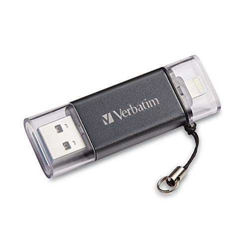 Verbatim 16GB Store ‘n’ Go Dual USB 3.0 Flash Drive for Apple Lightning Devices – Graphite | The Storepaperoomates Retail Market - Fast Affordable Shopping