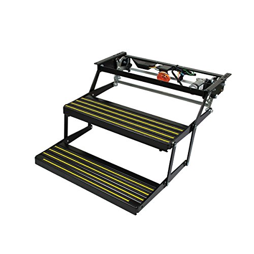 Kwikee 3725791 Revolution Series – Complete Double Step , Black