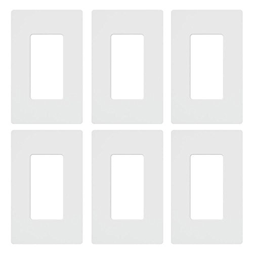Lutron Claro 1 Gang Decorator/Rocker Wallplate, Gloss, White (6-Pack) | CW-1-WH-6 | The Storepaperoomates Retail Market - Fast Affordable Shopping