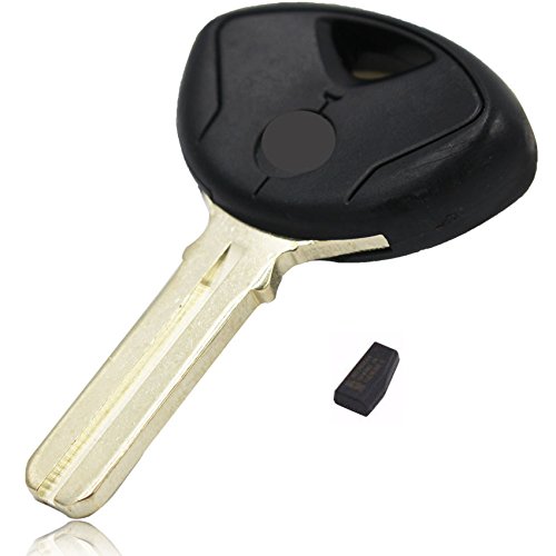 Ecusells Motorcycle Motorbike Transponder Key with Blank Chip ID46 PCF7936 Suitable for BMW