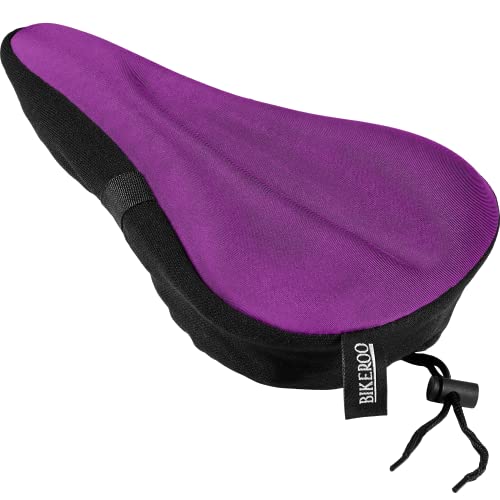 Comfortable Bike Seat Cushion for Women and Men – Gel Padded Bicycle Seat Cover for Exercise Bike