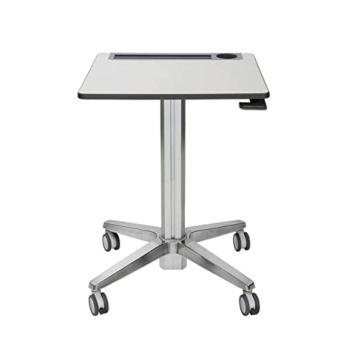 Ergotron – LearnFit Mobile Standing Desk, Rolling Laptop Sit Stand Desk – Short, Grey