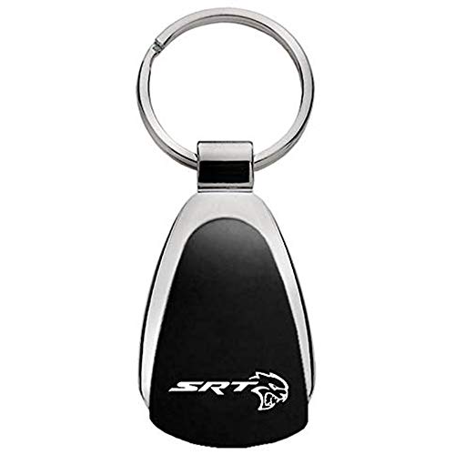 Au-tomotive Gold, Inc. Tear Drop Key Chain for Dodge SRT (Black)