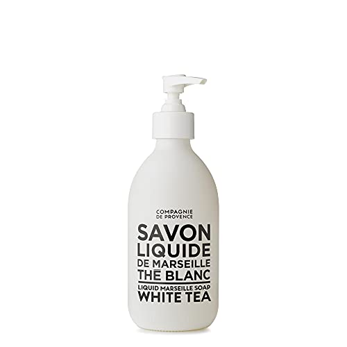 Compagnie de Provence Luxury Hand Cream – White Tea – 10 Fl Oz Glass Pump Bottle