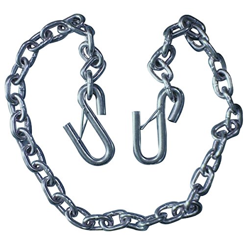 Haul Master 4 Ft. X 1/4 in. Rust Free 1250 lbs Working Load Safety Chain for Boat Tow Trailer with Carbines