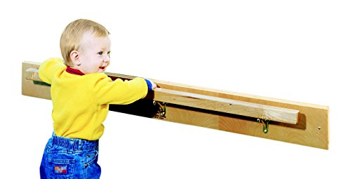 Childcraft 967001 Look at Me Safety Bar and Mirror, 42 Inch Bar, 47-3/4 Inches 3 Inches Height,26 Inches Width,47.75 Inches Length,Natural Wood