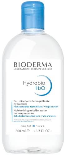 Bioderma – Hydrabio H2O Micellar Water – Face Cleanser and Makeup Remover – Micellar Cleansing Water for Dehydrated Sensitive Skin
