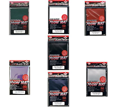 [ALL COLORS SET!!!!] 7x 560ct Packs KMC Hyper Matte (Red,Blue,Purple,Green,Clear,Black,White) Sleeves Fits Standard Size MTG, Magic, Pokemon etc… from Japan