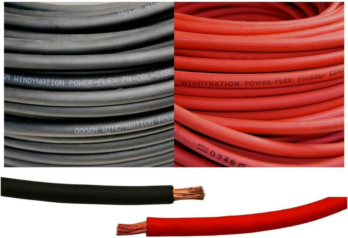 8 Gauge 8 AWG 25 Feet Black + 25 Feet Red Welding Battery Pure Copper Flexible Cable Wire — Car, Inverter, RV, Solar | The Storepaperoomates Retail Market - Fast Affordable Shopping