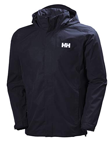 Helly Hansen Men’s Standard Dubliner Waterproof Windproof Breathable Rain Coat Jacket, 597 Navy, Medium