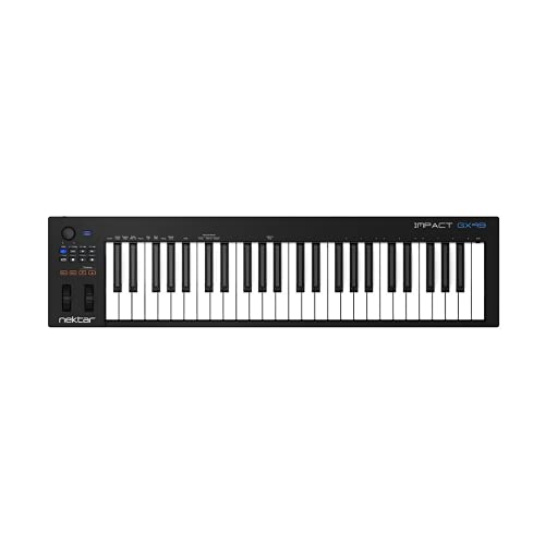 Nektar Impact GX49 | USB MIDI Controller Keyboard with Nektar DAW Integration Black