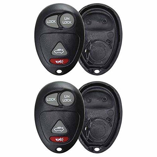 KeylessOption Just the Case Keyless Entry Remote Control Car Key Fob Shell Replacement for L2C0007T (Pack of 2)