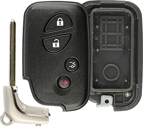 KeylessOption Keyless Entry Remote Key Fob Car Smart Key Shell Case Button Cover Replacement