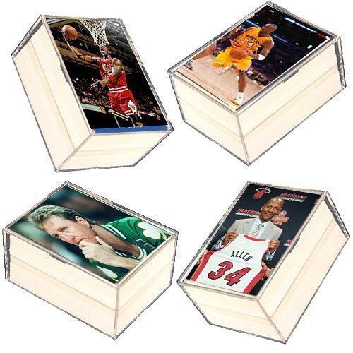 400 Card NBA Basketball Gift Set – w/Superstars & Hall of Fame Players. Ships in 4 Plastic Boxes with a Michael Jordan Card included in every order !