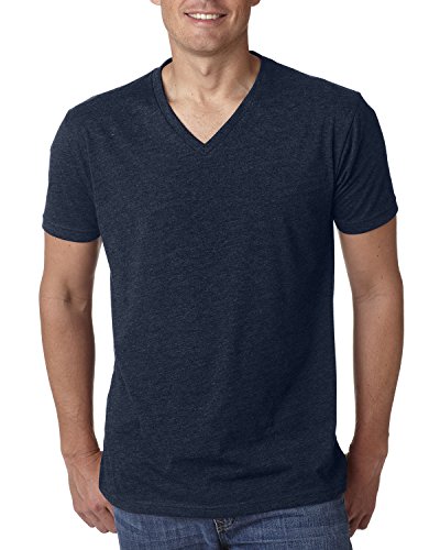 Next Level Apparel Mens Premium CVC V-Neck T-Shirt – 6240, Midnight Navy, Medium