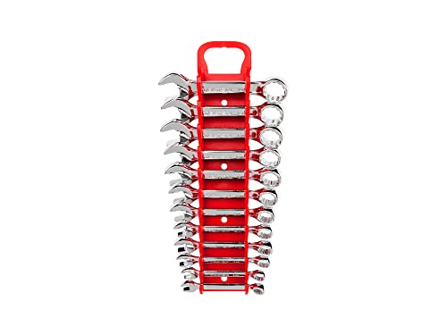 TEKTON Stubby Combination Wrench Set, 12-Piece (8-19 mm) – Holder | WRN01170