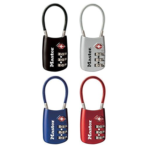 Master Lock 4688D TSA Approved Luggage Lock – (Pack of 4