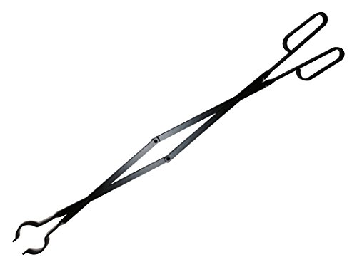 The Perfect Campfire Grill Extra Long Log Tweezers, Heavy Duty Fireplace Tongs, 40″