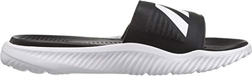 adidas Men’s Alphabounce Slide Sandals, White/Black/White, (8 M US)