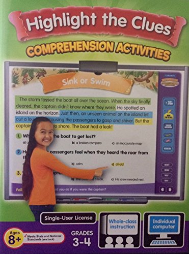 Highlight the Clues Comprehension Activities grades 3-4 by Interactive Whiteboard Software