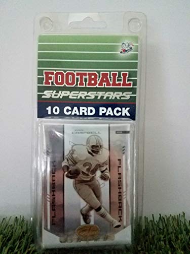 Earl Campbell-(10) Card Pack NFL Football Superstar Earl Campbell Starter Kit all Different cards. Comes in Custom Souvenir Case! Perfect for the Campbell Super Fan! by 3bros