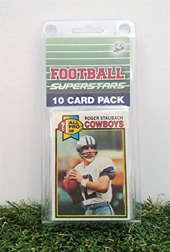 Roger Staubach- (10) Card Pack NFL Football Superstar Roger Staubach Starter Kit all Different cards. Comes in Custom Souvenir Case! Perfect for the Staubach fan! by 3bros