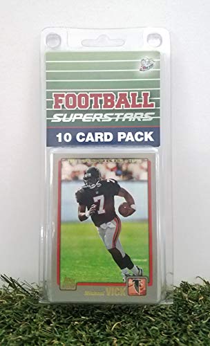 Michael Vick- (10) Card Pack NFL Football Superstar Michael Vick Starter Kit all Different cards. Comes in Custom Souvenir Case! Perfect for the Vick Super Fan! by 3bros