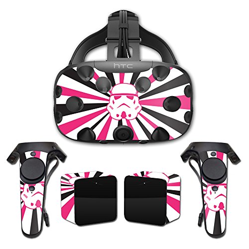 MightySkins Skin Compatible with HTC Vive Full Coverage – Pink Star Rays | Protective, Durable, and Unique Vinyl Decal wrap Cover | Easy to Apply, Remove, and Change Styles | Made in The USA