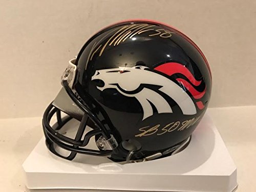 Von Miller Signed Broncos Mini Helmet SB MVP