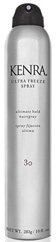 Kenra Ultra Freeze Spray 30 | Ultimate Hold Hairspray | Long-Lasting, Ultra-Firm Hold | Fast-Drying Formula | Provides Humidity Resistance | High Shine, Flake-Free Finish | All Hair Types | 10 oz