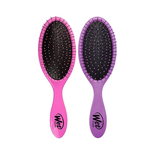 Wet Brush Original Detangling Hair Brush, Pink & Purple – Ultra-Soft IntelliFlex Bristles – Detangler Brush Glide Through Tangles With Ease For All Hair Types – For Women, Men,Wet & Dry Hair