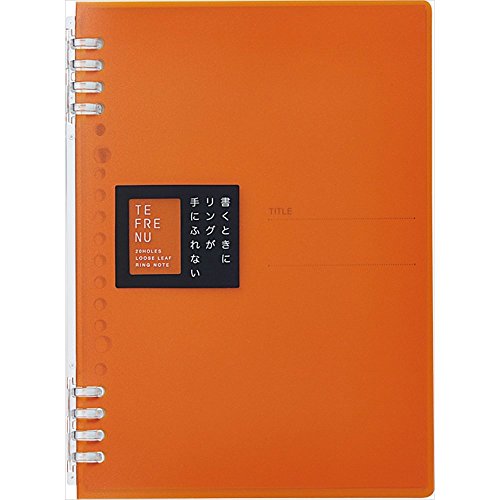 KING JIM 9854TTE A5 TEFRENU Ring Notebook, Orange