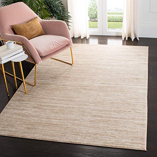 SAFAVIEH Vision Collection 6′ x 9′ Cream VSN606F Modern Ombre Tonal Chic Non-Shedding Living Room Bedroom Dining Home Office Area Rug