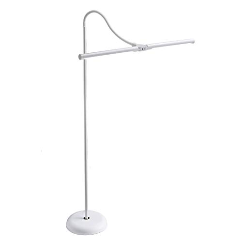 Daylight Company – Duo Floor Lamp LED – Great Eye Care – Anti Glare – 6,000 Kelvin – 4 Step dimmer – 13.5W, Plastic